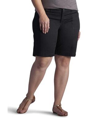 Plus Size Relaxed Fit Knit Waist Cargo Bermuda Shorts - Size 16 Plus